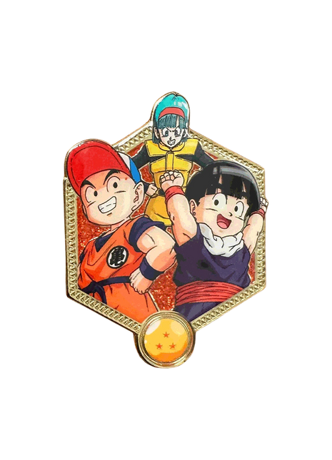 Golden Series 2: Krillin, Bulma, and Gohan - DBZ Pin