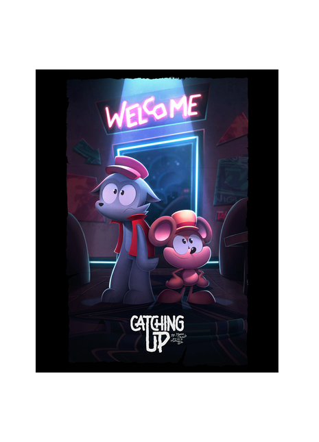 Catching Up Poster Print