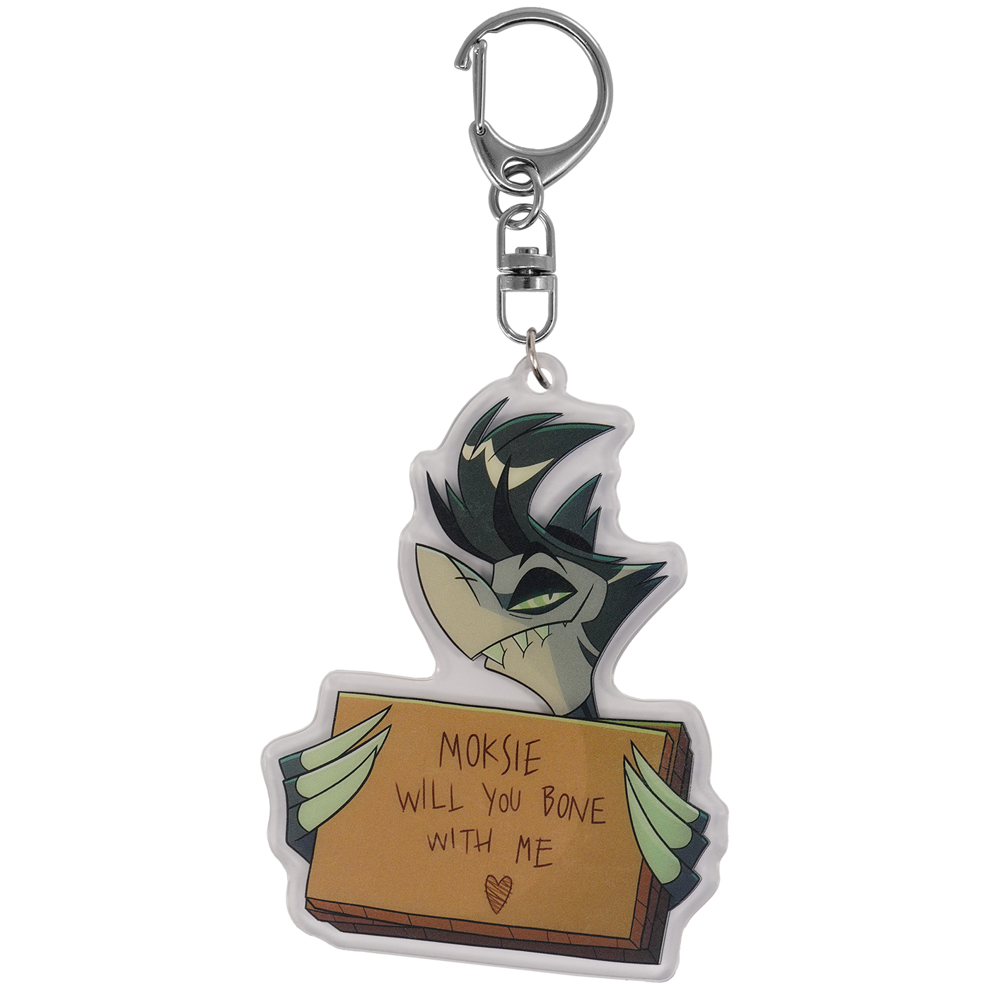 Exes and Oohs - Chaz Acrylic Keychain *LIMITED STOCK* – Shark Robot