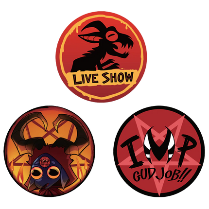 Chupacabras Buttons - 3 Pack