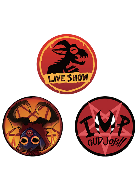 Chupacabras Buttons - 3 Pack