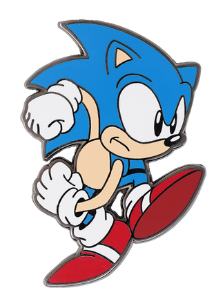 Classic Speedy Sonic - Sonic the Hedgehog Enamel Pin