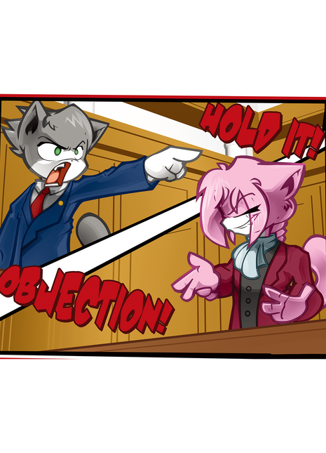 Courtroom Action - Poster Print