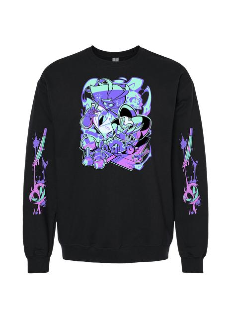 Crewneck Sweatshirt - Ozzie Halloween Slasher w/Printed Sleeves *LAST CHANCE*