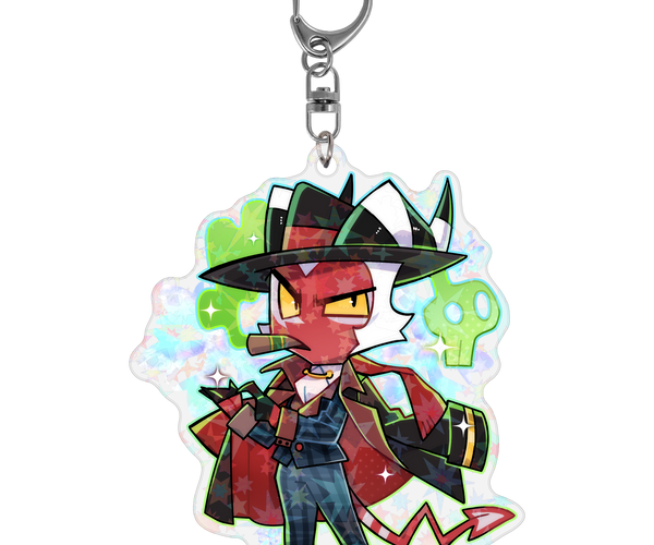 Crimson - Cozy Winter - Holographic Keychain *LIMITED STOCK