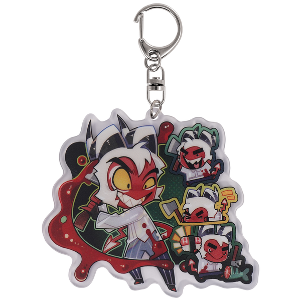 キーホルダー・アクリルキーホルダー Helluva Boss Halloween Slasher Keychain Crimson - Halloween Slasher Keychain *LIMITED STOCK* – Shark Robot