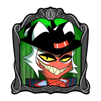 Crimson Changing Portrait - Lenticular Pin *CLEARANCE*