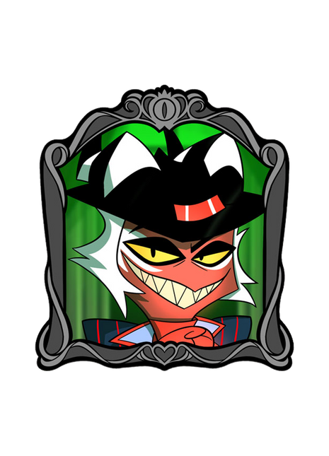 Crimson Changing Portrait - Lenticular Pin *SALE*