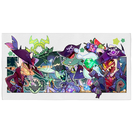Crimson's Ship Beach Towel