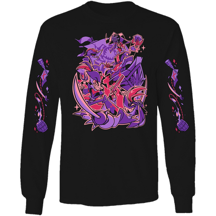 Long Sleeve Shirt - Crimson's Ship w/Printed Sleeves *LAST CHANCE*