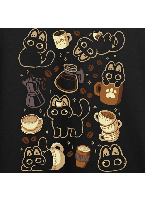 Cute Cats and Coffee Lovers T-Shirt *PRE-ORDER*