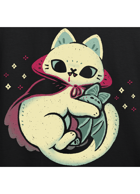 Cute Vampire Cat Bites Bat *PRE-ORDER*