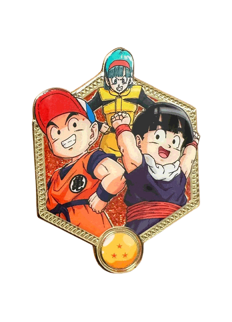 Golden Series 2: Krillin, Bulma, and Gohan - DBZ Pin