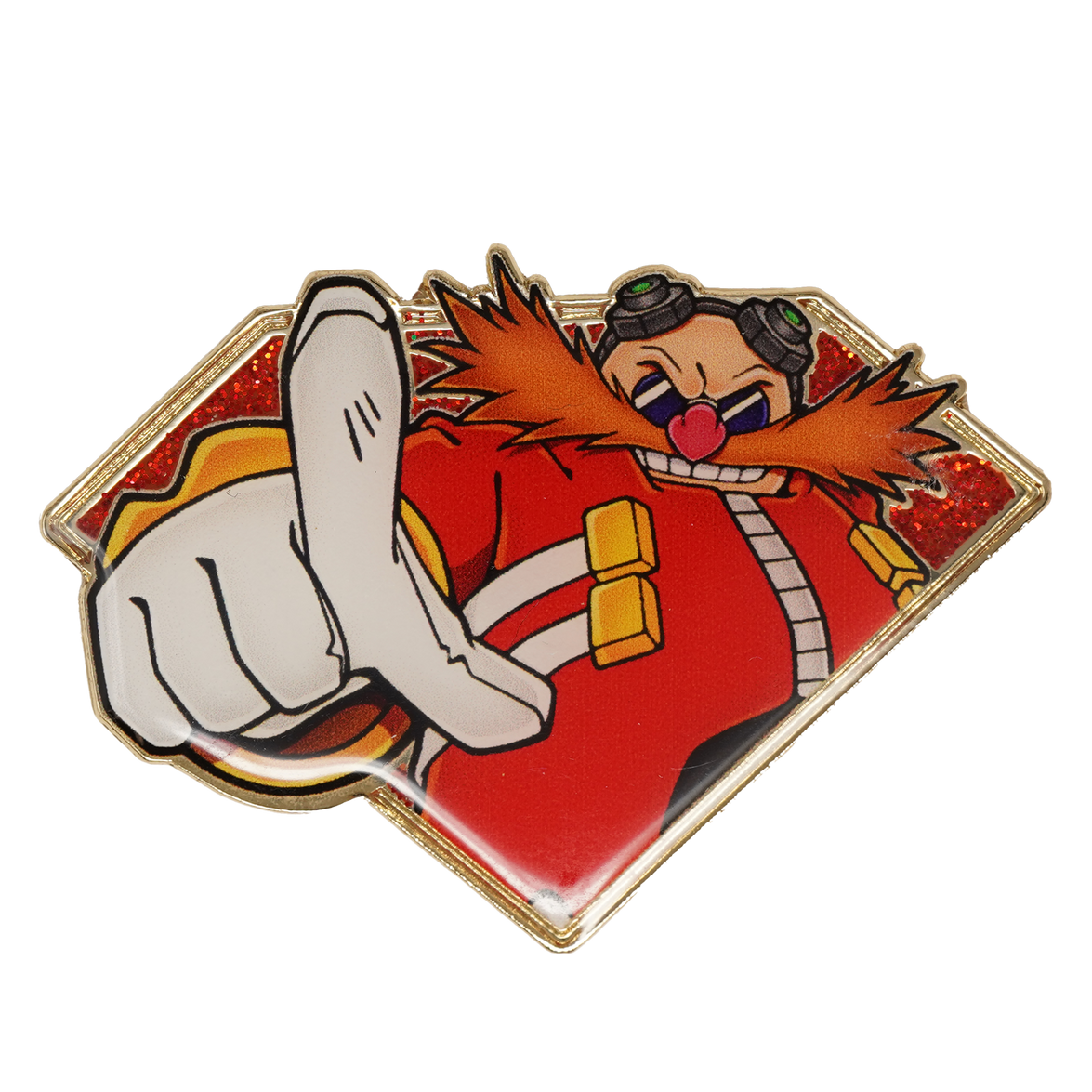 Golden Series 2: Emerald Eggman - Sonic The Hedgehog Pin – Shark Robot