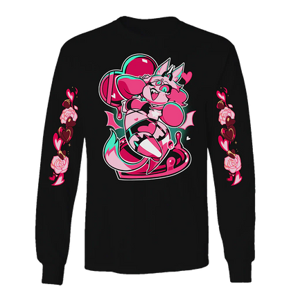 Long Sleeve Shirt - Emberlynn Valentines 2025 Bonus Style w/Printed Sleeves *LAST CHANCE*