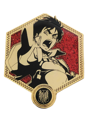Attack on Titan Enamel Pin: Golden Series - Eren Yeager *LAST CHANCE*
