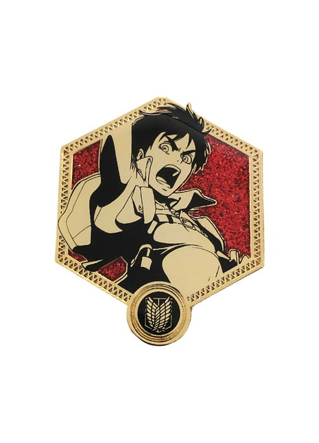Attack on Titan Enamel Pin: Golden Series - Eren Yeager *LAST CHANCE*