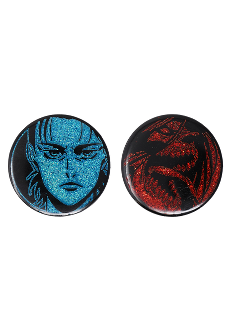 Eren Jaeger and Attack Titan - Attack on Titan Pin Set *LAST CHANCE*