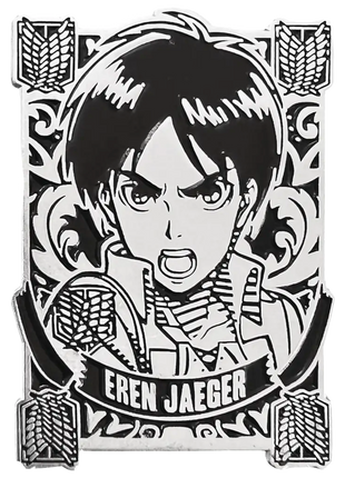 Attack on Titan Silver Badge Eren Pin *LAST CHANCE*