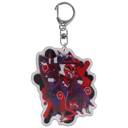 Exes and Oohs - Crimson Acrylic Keychain *LIMITED STOCK*