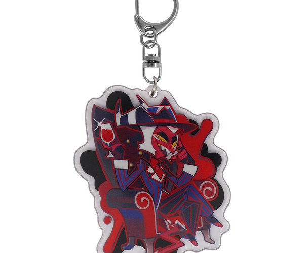 Exes and Oohs - Crimson Acrylic Keychain *LIMITED STOCK* – Shark Robot