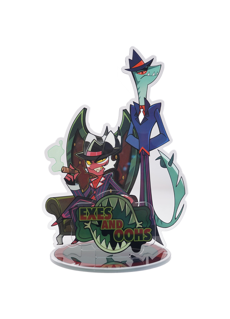 Exes and Oohs - Crimson & Alessio Standee *LIMITED STOCK*