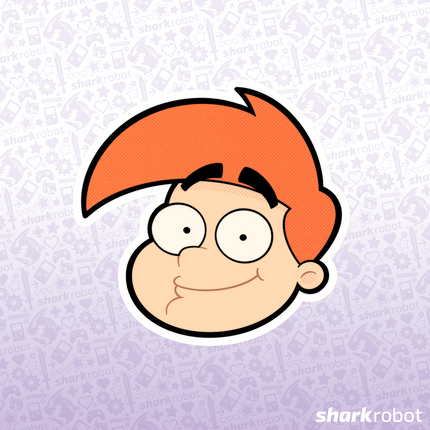 LS Mark Cartoon Head Sticker Set