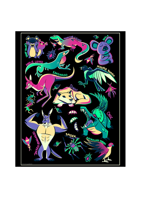 Australian wildlife Poster Print *LIMITED RUN*