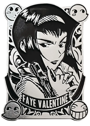 Cowboy Bebop Silver Badge Faye Pin *LAST CHANCE*