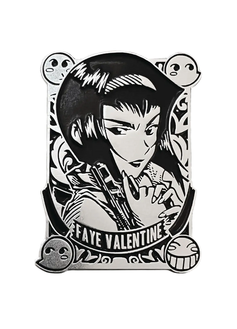 Cowboy Bebop Silver Badge Faye Pin *LAST CHANCE*