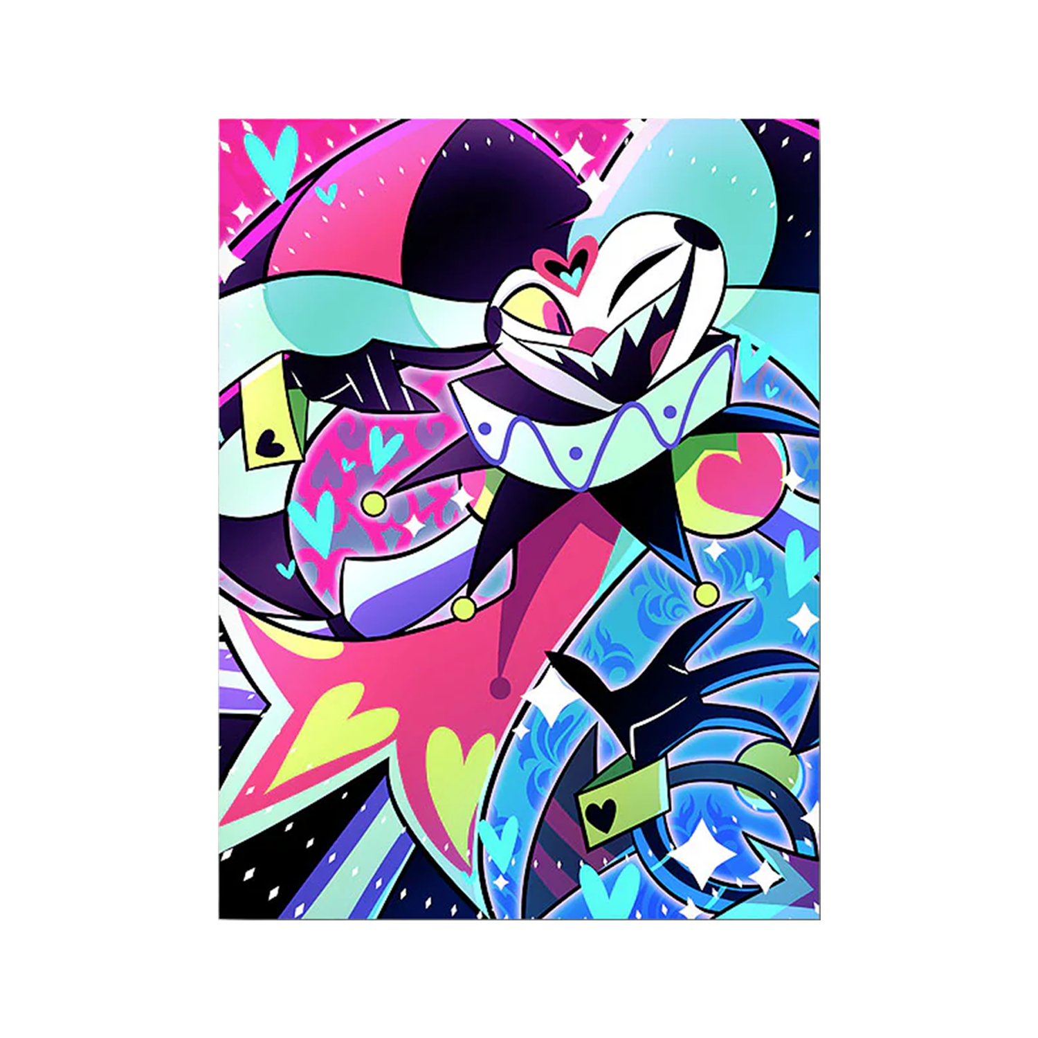 Fizzarolli Damaged Form Lenticular Poster FINAL SALE Shark Robot fizzarolli-damaged-form-lenticular-poster-final-sale-shark-robot