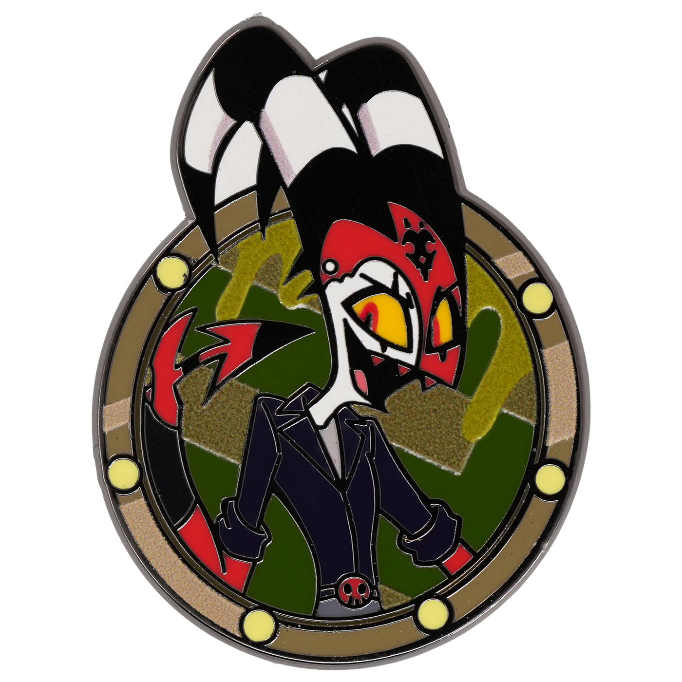 Flashback Blitz Enamel Pin – Shark Robot