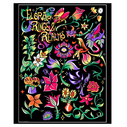 Flora of the Rings & Realms Poster Print *LIMITED RUN*