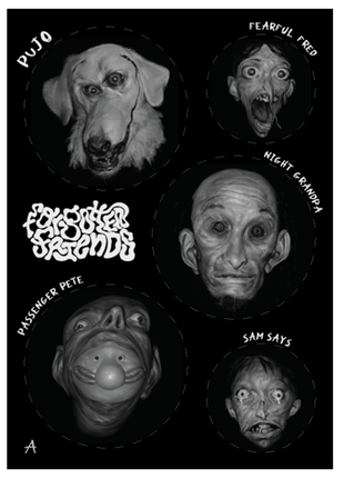 Forgotten Friends Sticker Set A