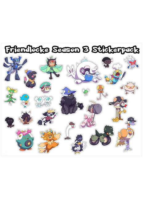 Friendlocke Season 3 Sticker Sheet *PRE-ORDER*