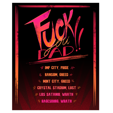 F*ck You Dad Tour Poster *LIMITED RUN*