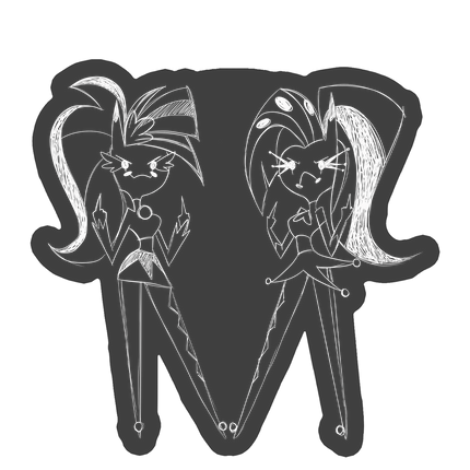 Sketchy Glitz + Glam Car Decal *LIMITED STOCK*