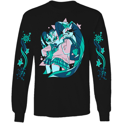 Long Sleeve Shirt - Glitz & Glam - Cozy Winter w/Printed Sleeves *PRE-ORDER*