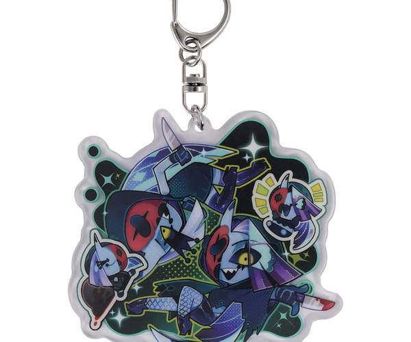 キーホルダー・アクリルキーホルダー Helluva Boss Halloween Slasher Keychain Glitz & Glam - Halloween Slasher Keychain *LIMITED STOCK* – Shark
