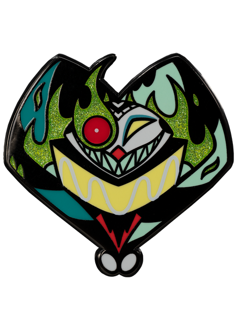 Loo Loo Land - Damaged Robo Fizz - Glitter Enamel Pin *LIMITED STOCK*