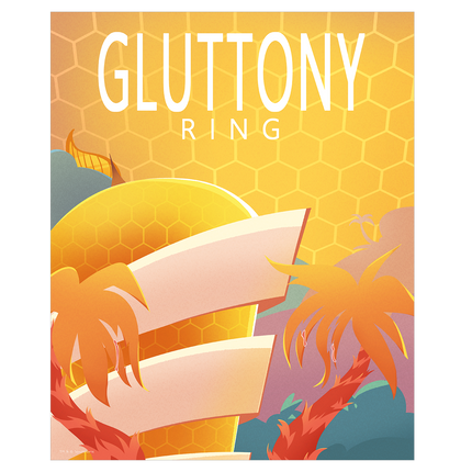 Gluttony Ring National Park Style Poster *LIMITED RUN*