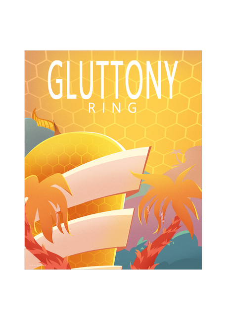 Gluttony Ring National Park Style Poster *LIMITED RUN*
