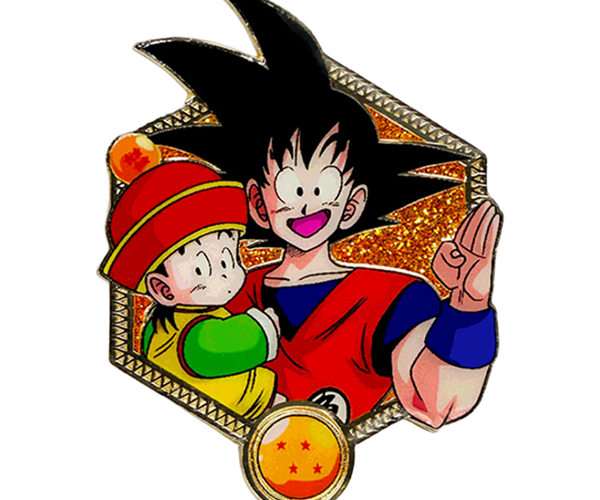 Golden Series 2: Goku and Baby Gohan - DBZ Pin – Shark Robot