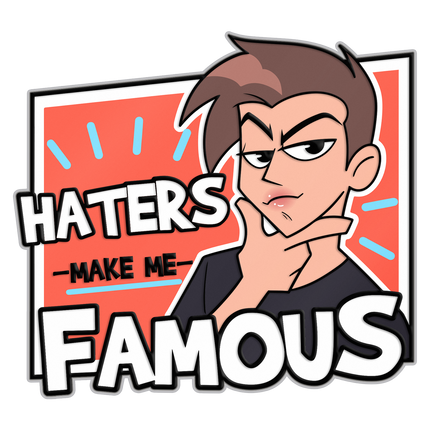 Jordie - Haters Make Me Famous Enamel Pin *LIMITED STOCK*