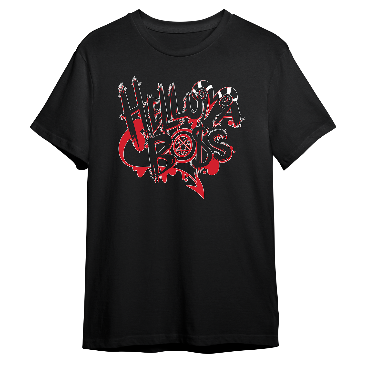Helluva Boss Logo T-Shirt – Shark Robot Helluva Boss Logo T-Shirt – Shark Robot