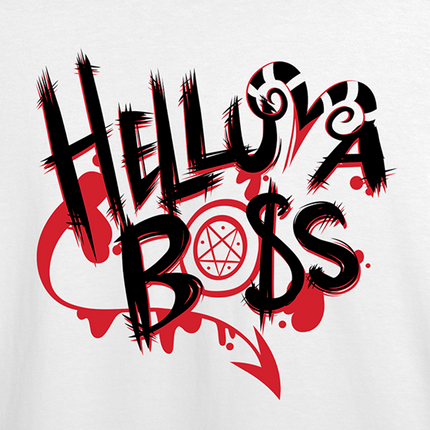 Helluva Boss Logo T-Shirt (White) *SALE*