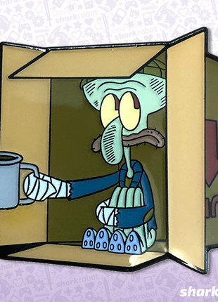Homeless Squidward - SpongeBob Squarepants Enamel Pin
