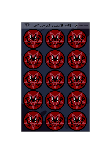 IMP Gud Job Sticker Sheet *LIMITED STOCK*