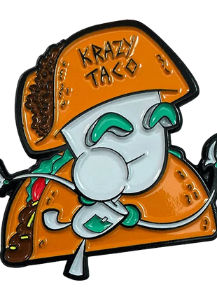 Krazy Taco Hat-Wearing Gir - Invader Zim Enamel Pin