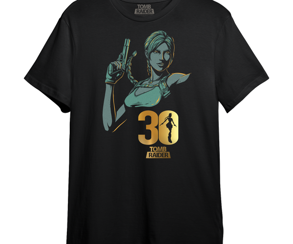Lara Croft 30th Anniversary Shirt – Shark Robot